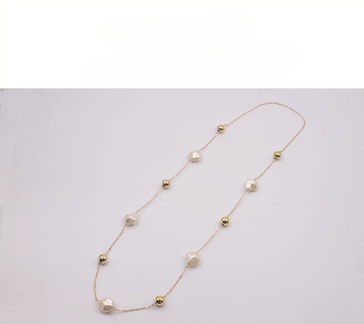 Wholesale Baroque Pearl Long Women's Necklace JDC-NE-YaXue007