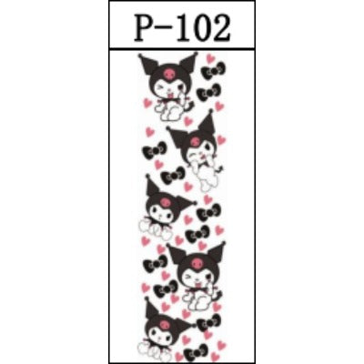 Wholesale 5pcs UV DTF Packing Cartoon Printing Pattern Pen Stickers JDC-ST-JieSheng081