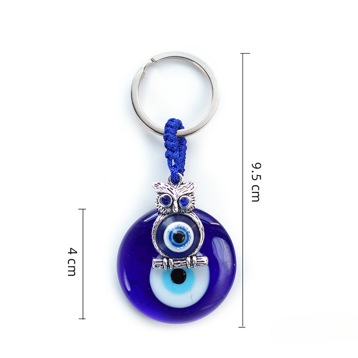 Wholesale Devil Eye Glass Keychain JDC-KC-JHQM002