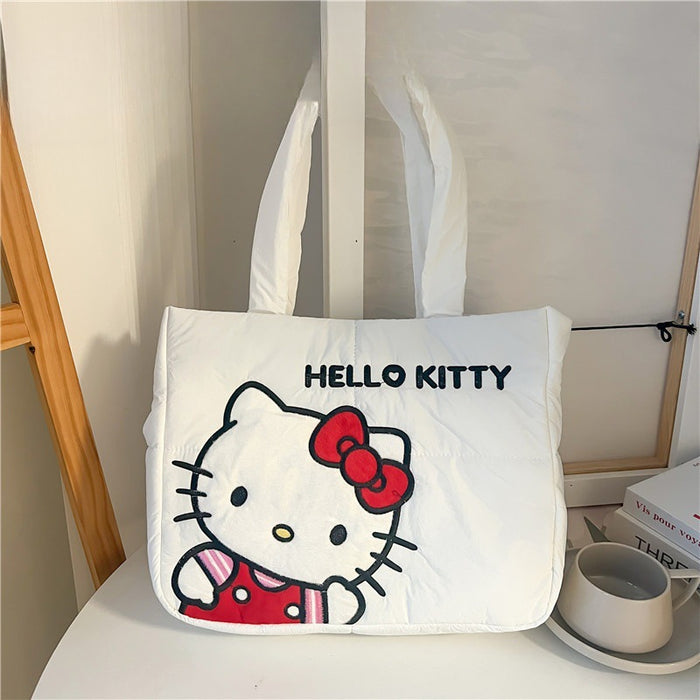 Wholesale New Style Cartoon Down Cloth Handbag Small Dog Shoulder Bag Cute Rabbit Tote Bag Birthday Gift JDC-SD-ZeZ002