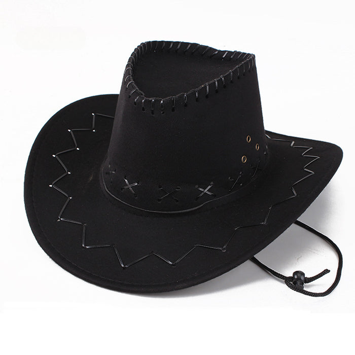 Wholesale Western Cowboy Knight Hat Mongolian Grassland Hat Men's and Women's Wide Brim Sun Hat Summer Hat Outdoor Mountaineering Hat JDC-FH-DG002