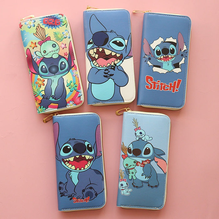 Wholesale PU Large Capacity Cartoon Cute Stitch Wallet JDC-WT- Jumei002