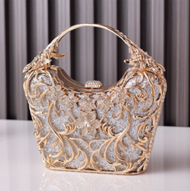 Wholesale Black Evening Bag Hollow Party Clutch Bag JDC-HB-YX012