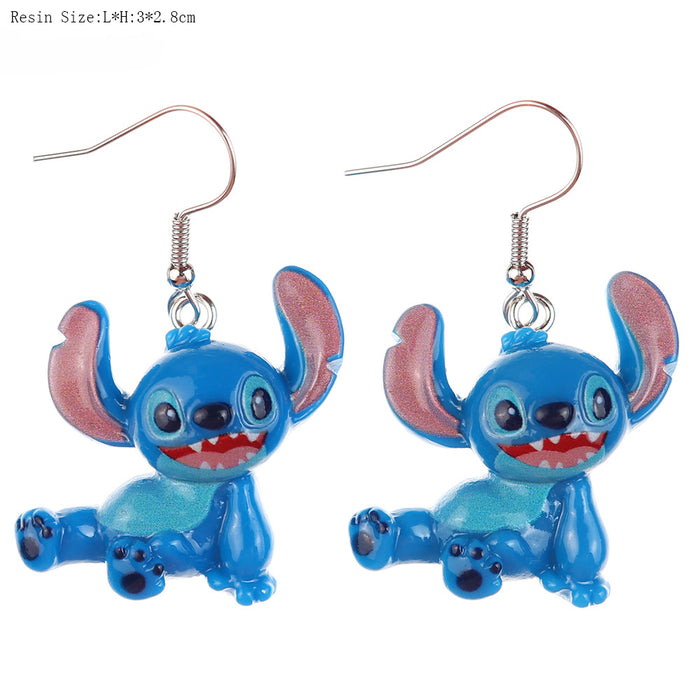 Wholesale Cartoon Doll Bottle Resin Earrings JDC-ES-niqing025