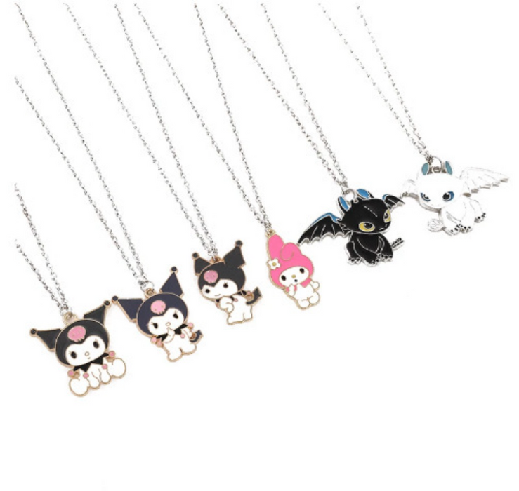 Wholesale Necklaces Cartoon alloy dripping oil cute necklace JDC-NE-MWei002
