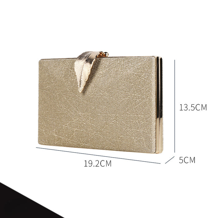 Wholesale Leaf Evening Bag Simple PU Handbag JDC-HB-YiX027