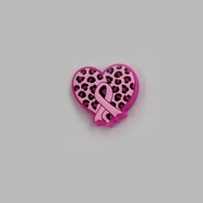 Wholesale 10 PCS Cartoon Leopard Pattern Love Silicone Beads JDC-BDS-NaiSi220