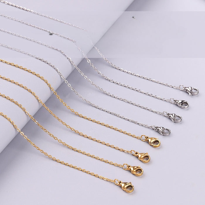 Wholesale Stainless Steel Hammer Cross Chain Fine Chain Basic Necklace JDC-NE-RX002