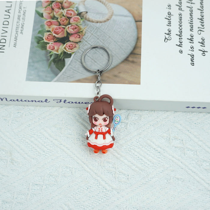 Wholesale Cartoon Silicone Doll Keychain JDC-KC-Yexiang002