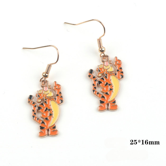 Wholesale Cartoon Alloy Pendant Earrings JDC-ES-FuYu005