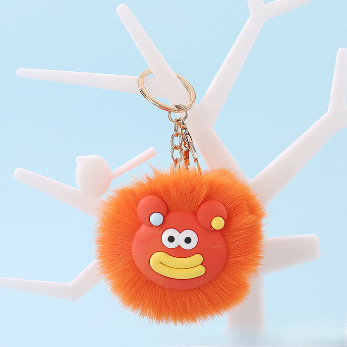 Wholesale Cartoon Cute Fur Ball Pendants Keychains JDC-KC-Jinqian001