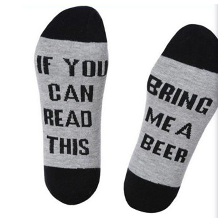 Wholesale IF YOU CAN English Lettered Mid-tube Socks JDC-SK-XQ035