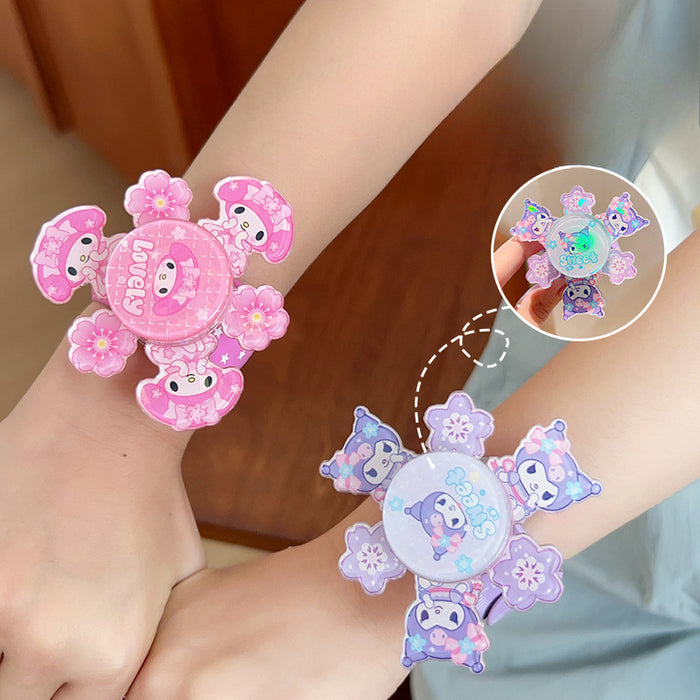 Wholesale Papa Circle Children's Bracelet Luminous Toys Girls Luminous Girls Spinning Top Accessories Pat Pat Sanrio New JDC-FT-Zaix001