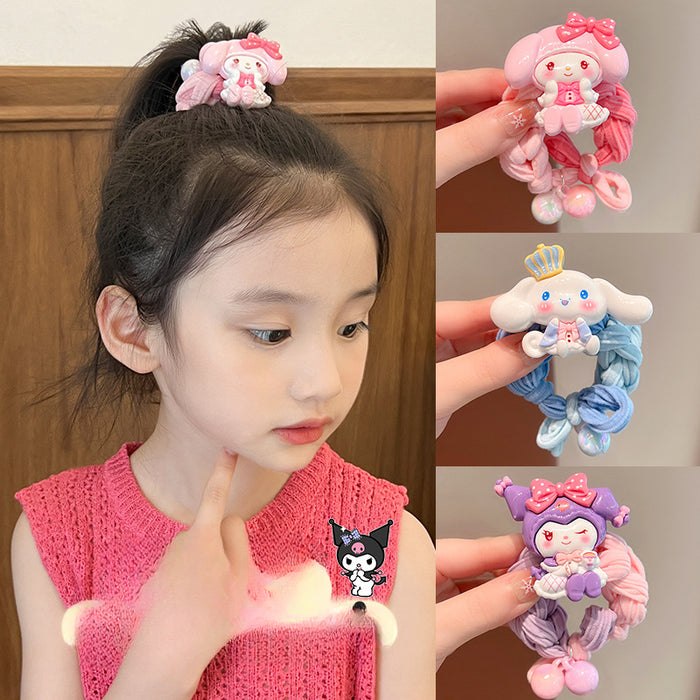 Wholesale Children's Hair Rope Headdress Girl Cartoon Hair Rope New Style Bow Kulomi Rubber Band Does Not Hurt Hair Accessories JDC-HC-Zaix002