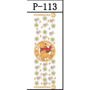 Wholesale 5pcs UV DTF Packing Cartoon Printing Pattern Pen Stickers JDC-ST-JieSheng082