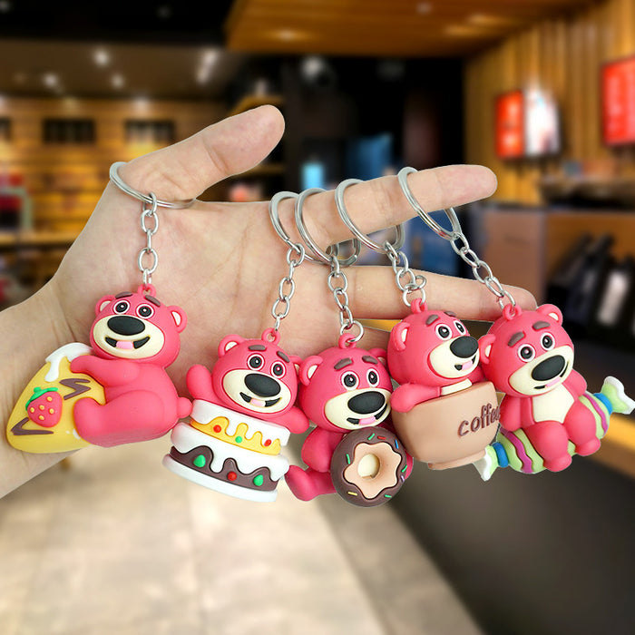 Wholesale Rubber Cartoon Doll Keychain JDC-KC-Yexiang016