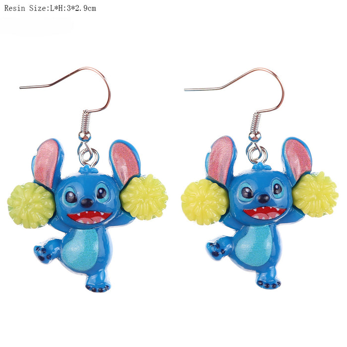 Wholesale Cartoon Doll Bottle Resin Earrings JDC-ES-niqing025