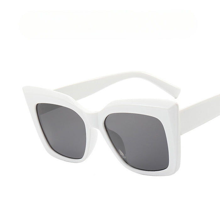 Wholesale Sunglasses PC Retro Large Frame Cat Eye JDC-SG-YuX004