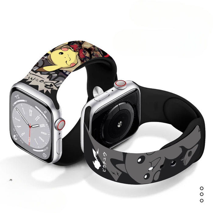 Wholesale Printed Silicone Watch Strap Wristband JDC-WD-NuoQi017