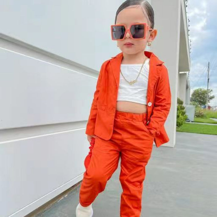 Wholesale Solid Color Casual Suits Children's Suit Sets JDC-CTS-YaYaMi048