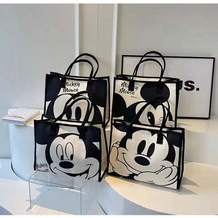 Wholesale Large Capacity Cartoon Mickey Print Shoulder Canvas Bag JDC-SD-JingS004