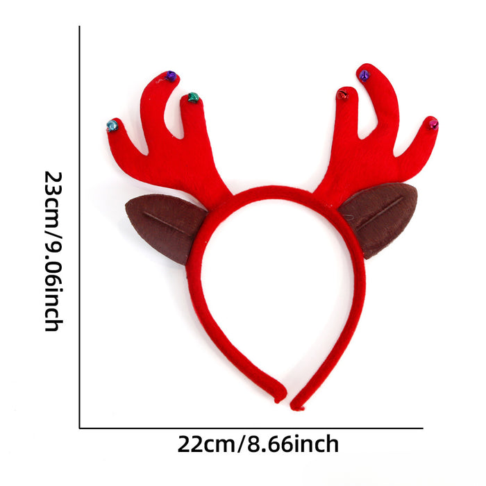 Wholesale Christmas Jewelry Headband Elk Antler Five-star Children's Plastic Headband JDC-HD-ZHHAO009