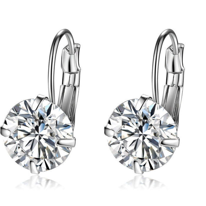 Wholesale New Single Zircon Colorful Ear Buckle for Jewelry, Simple, Fashionable and Generous, Wholesale of Ear Buckles