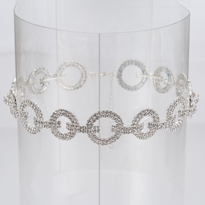 Wholesale Neck chain necklace full of diamonds, trendy and personalized collarbone chain