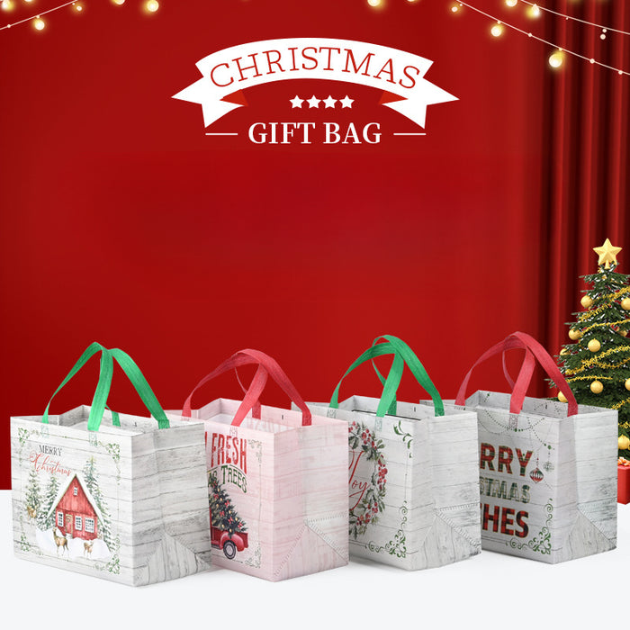 Wholesale Christmas Series Gift Bags Christmas Tree Elk Handbags Large Shoe Box Packaging Shopping Bags JDC-GB-XJ008