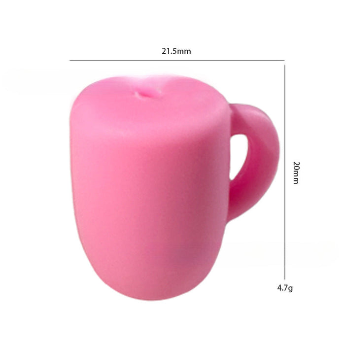Wholesale 10PCS Water Cup Solid Color Silicone Beads JDC-BDS-HongZhou006
