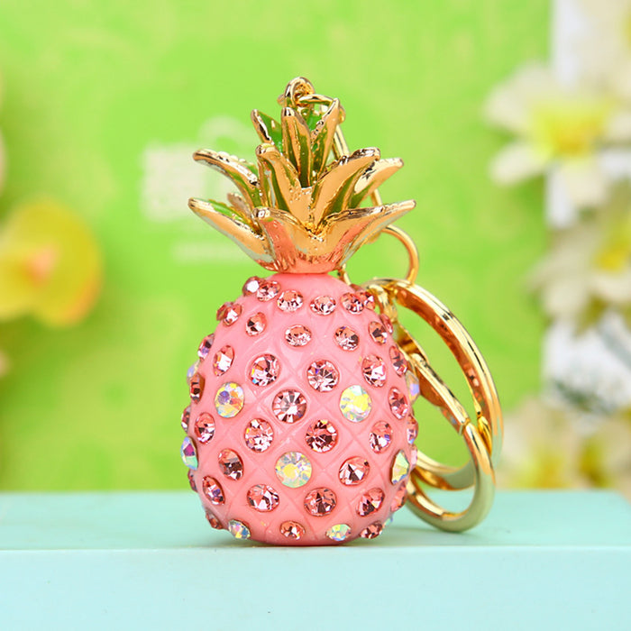 Wholesale Car keychain creative bag pendant metal keychain ring