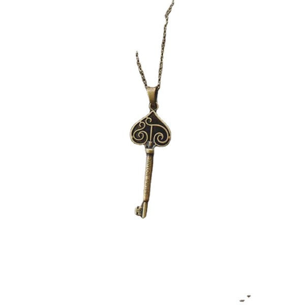 Wholesale Hollow Out Key Copper Necklace JDC-NE-ZF002