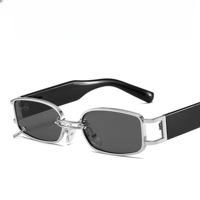 Wholesale Metal Small Frame Double Beam Hanging Ring PC Sunglasses JDC-SG-MaN012