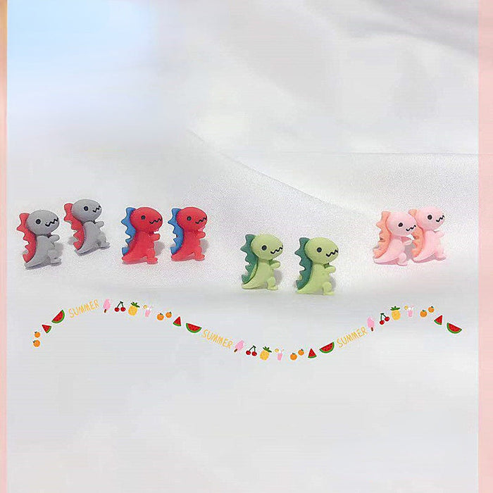 Wholesale Resin Earrings Cute Little Dinosaur JDC-ES-Wenhua012