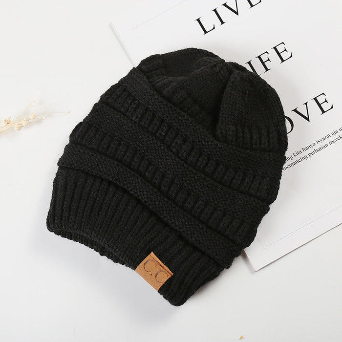 Wholesale Simple Autumn and Winter Empty Top Knitted Hat JDC-FH-HengYu002