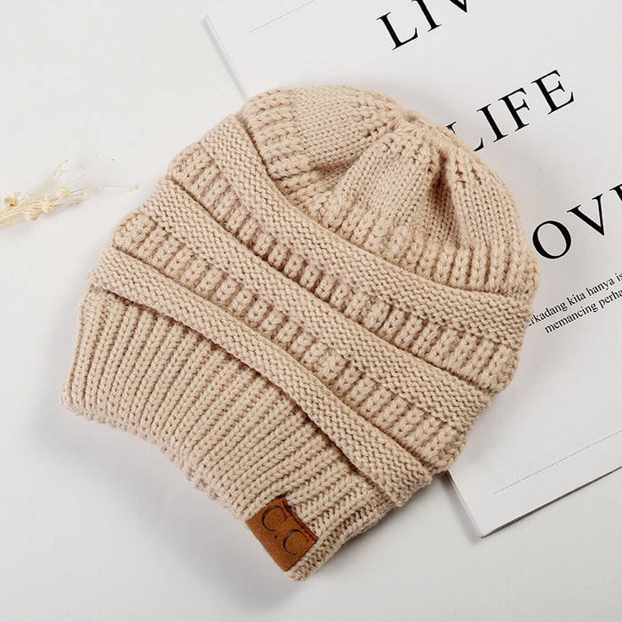 Wholesale Simple Autumn and Winter Empty Top Knitted Hat JDC-FH-HengYu002