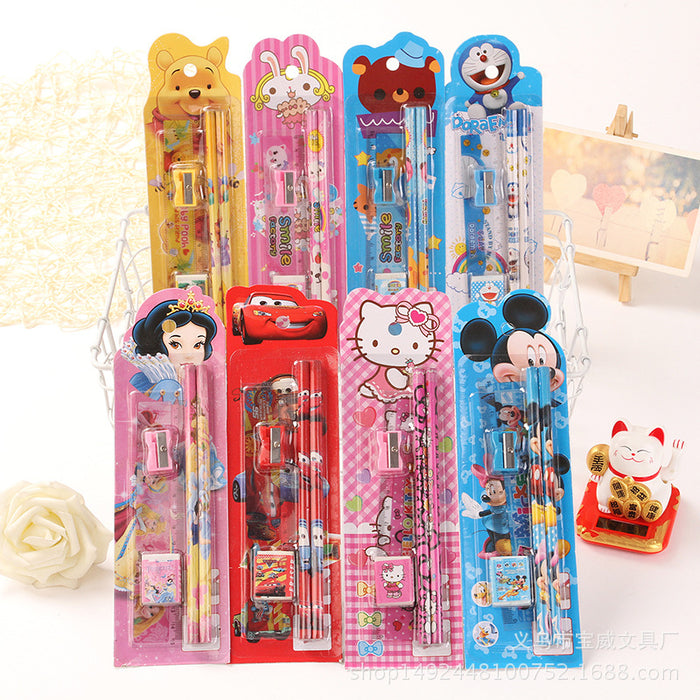 Wholesale Gift Stationery Sets for Pencil eraser pencil sharpener ruler
