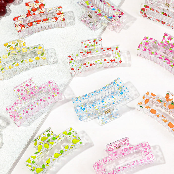 Wholesale Resin Fruit Floral Hairpin JDC-HC-Yiyue007