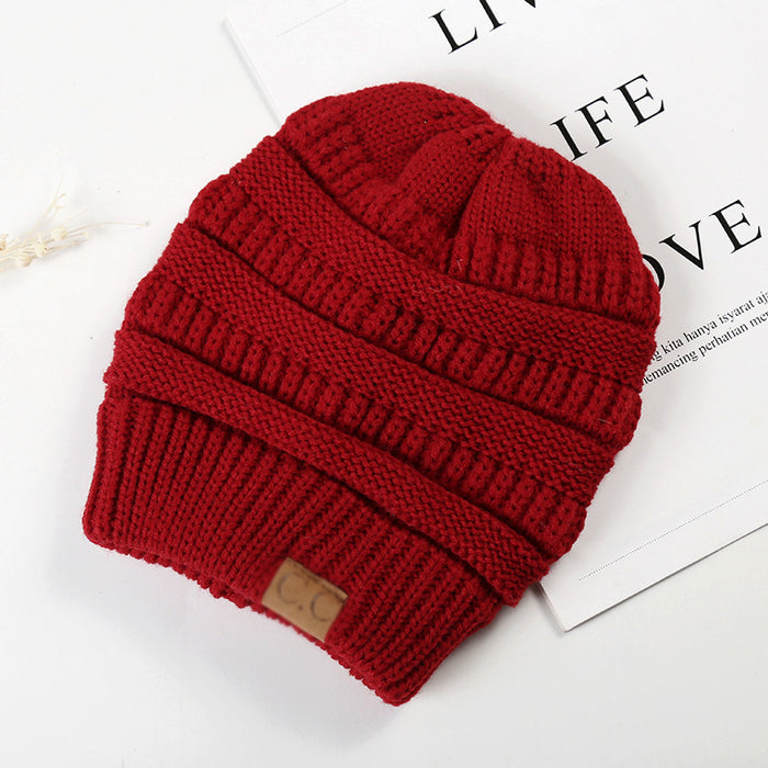 Wholesale Simple Autumn and Winter Empty Top Knitted Hat JDC-FH-HengYu002