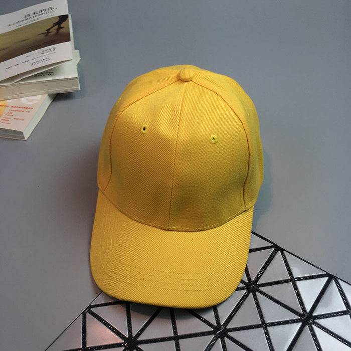 Wholesale Plain Solid Color Curved Brim Baseball Cap