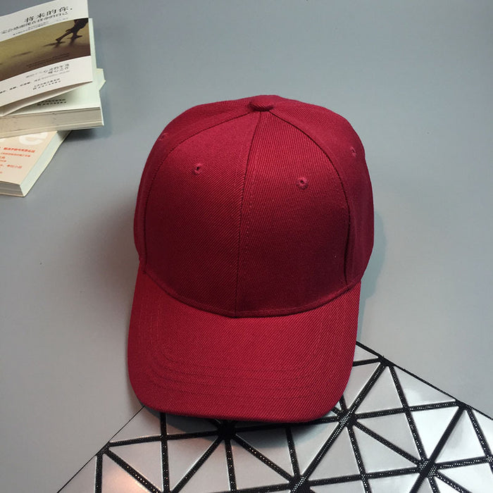 Wholesale Plain Solid Color Curved Brim Baseball Cap