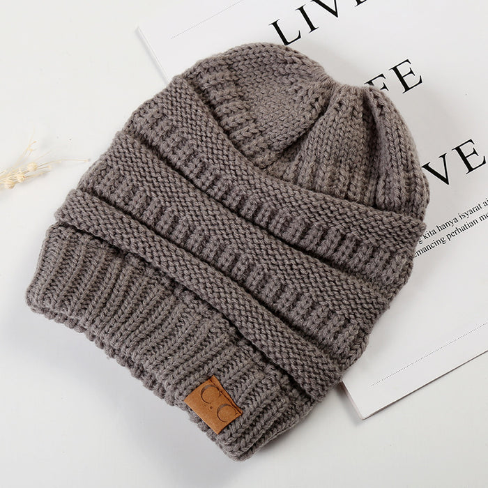 Wholesale Simple Autumn and Winter Empty Top Knitted Hat JDC-FH-HengYu002