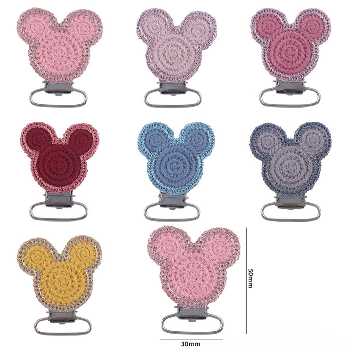 Wholesale Crochet DIY Animal Iron Pacifier Clip JDC-CP-BaoQ001