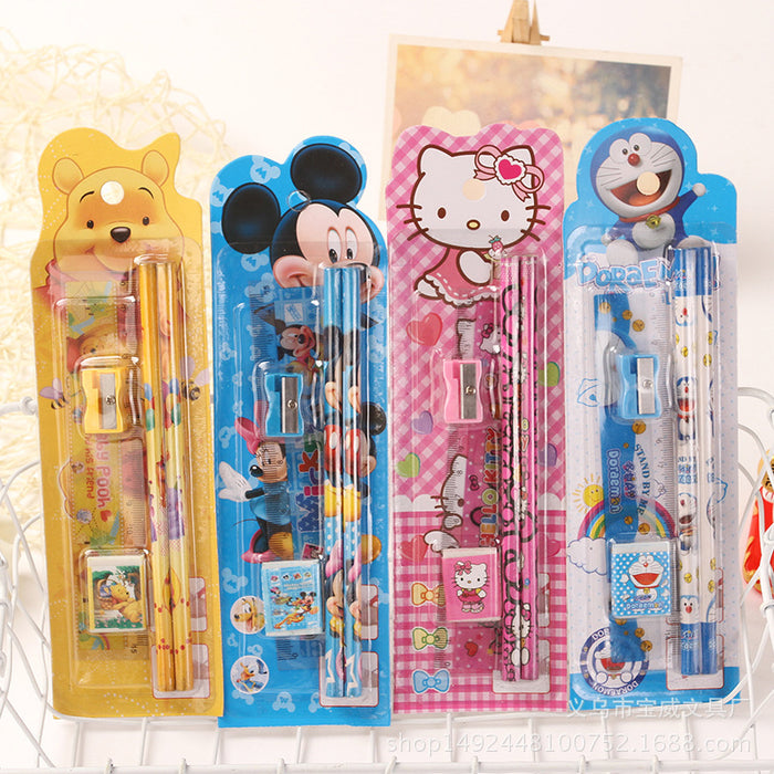 Wholesale Gift Stationery Sets for Pencil eraser pencil sharpener ruler