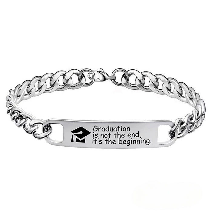 Wholesale Stainless Steel Graduation Season Doctoral Cap Bracelet JDC-BT-GangG021