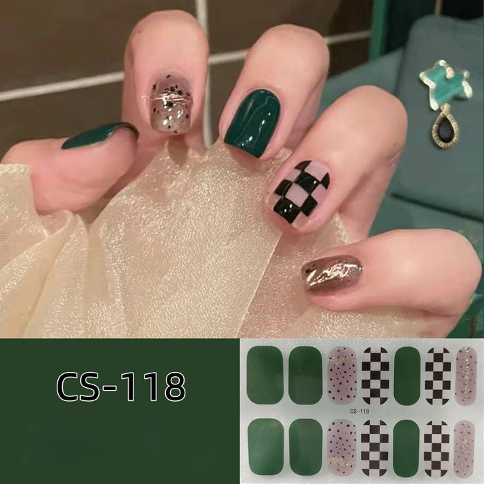 Wholesale No-bake Gel Waterproof Long-lasting 3D Nail Stickers JDC-NS-ARS003