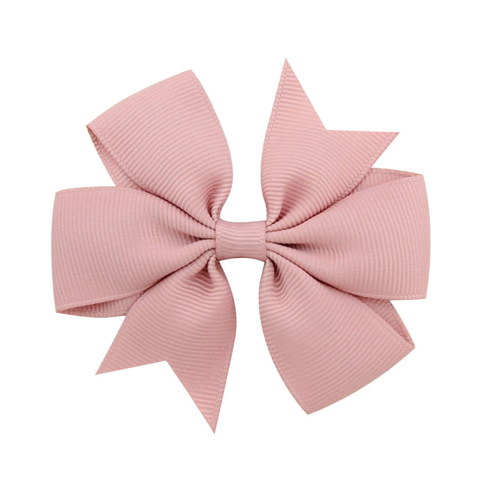 Wholesale Six Ears Solid Color Ribbed Fishtail Bow Set JDC-HC-Xiane022