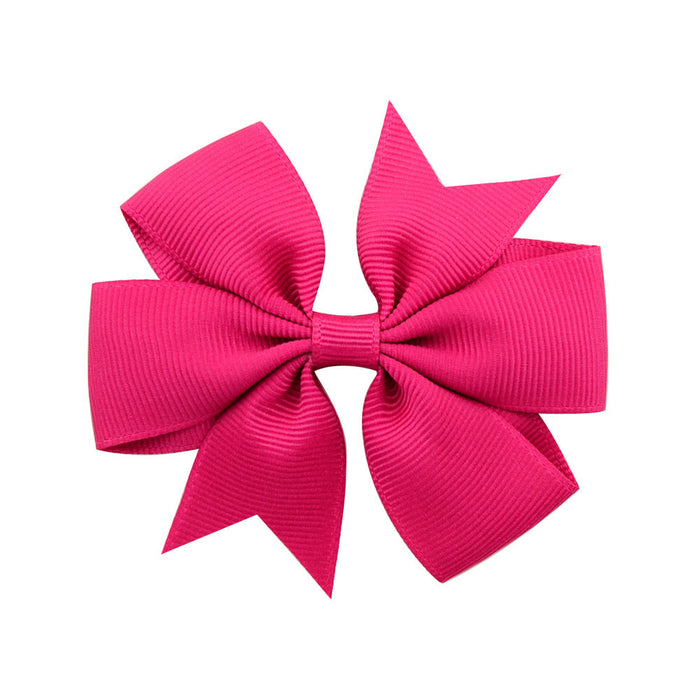 Wholesale Six Ears Solid Color Ribbed Fishtail Bow Set JDC-HC-Xiane022