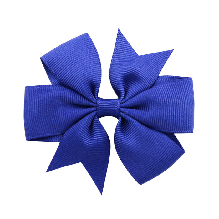 Wholesale Six Ears Solid Color Ribbed Fishtail Bow Set JDC-HC-Xiane022