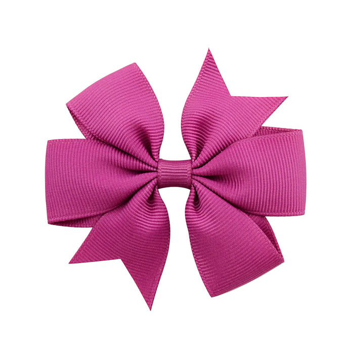 Wholesale Six Ears Solid Color Ribbed Fishtail Bow Set JDC-HC-Xiane022